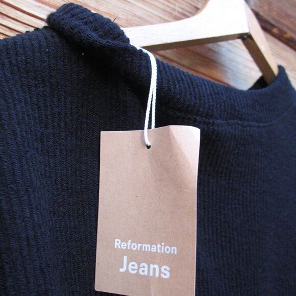 NWT Reformation Cropped Ribbed Pullover Top - Picture 10 of 10